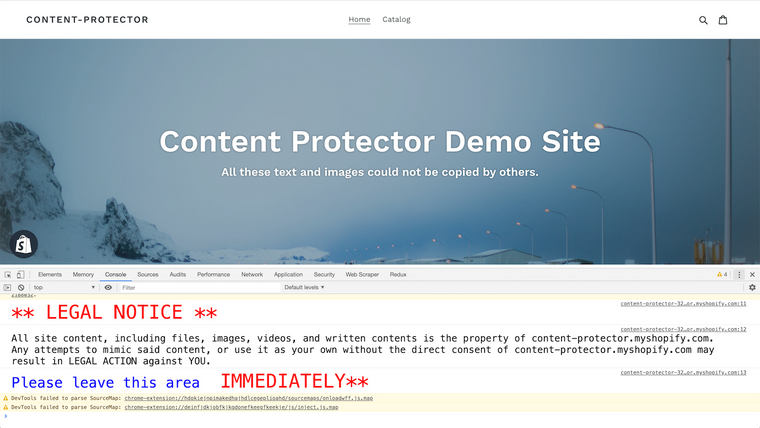 Smart Content Protector Screenshot