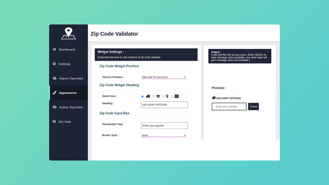 Zip Code Validator