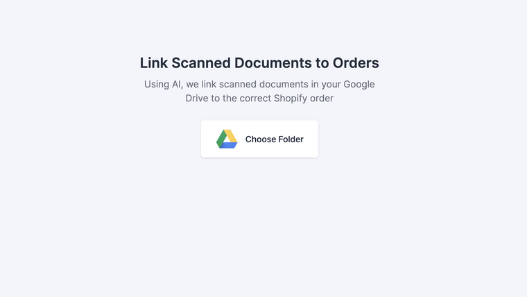 Scan documents to orders Screenshot