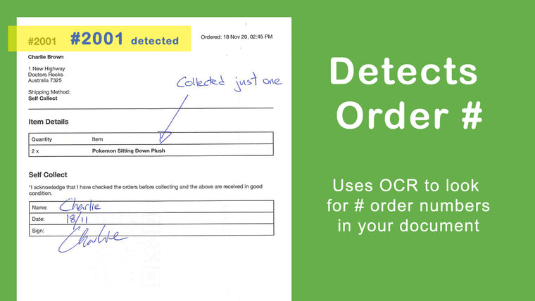 Scan documents to orders Screenshot