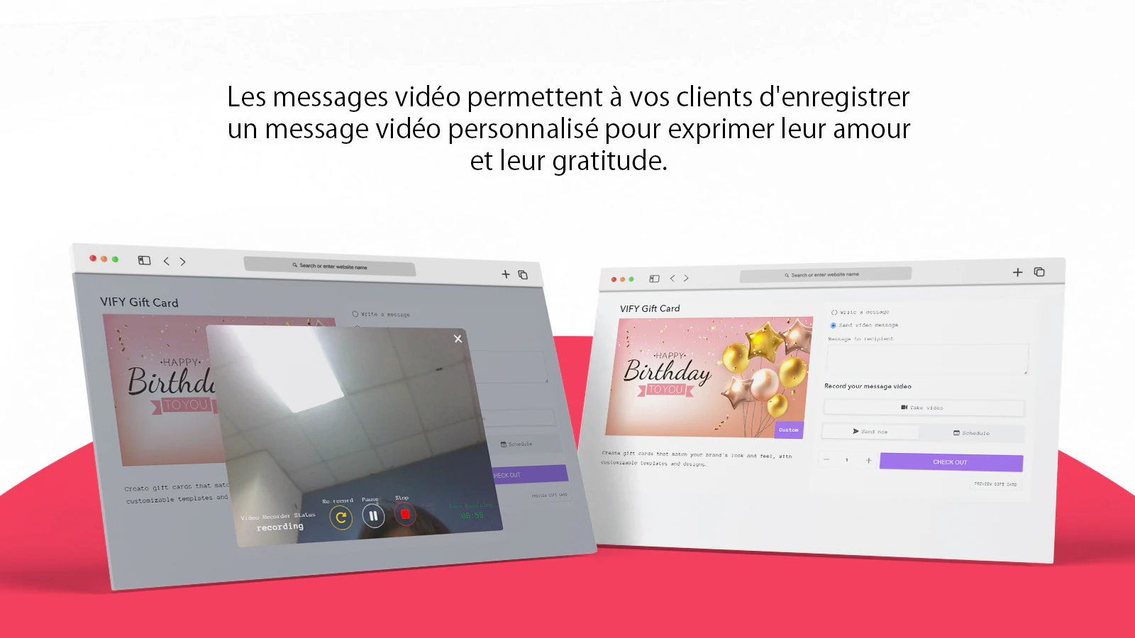 message cadeau vidéo