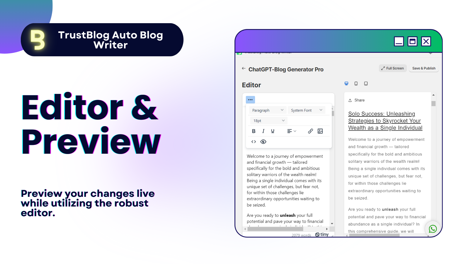 AI Blog Generator Blogs Liste