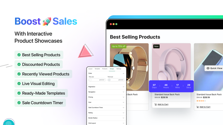 EasyDisplay: Product Showcase Screenshot