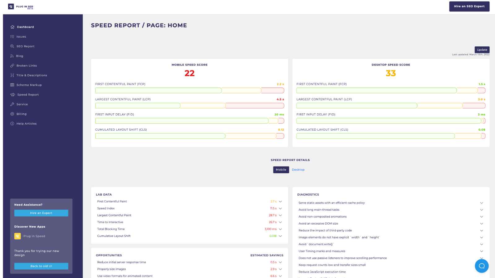 Système de templates pour les modifications SEO en vrac