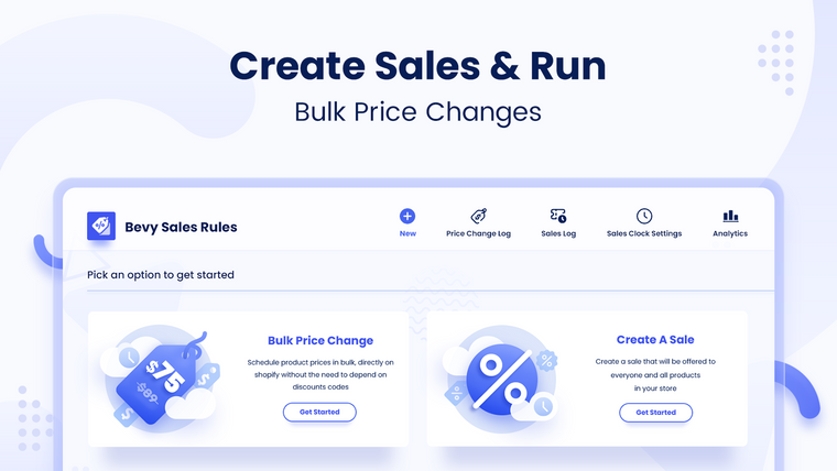 Bevy Sales & Pricing Rules Screenshot