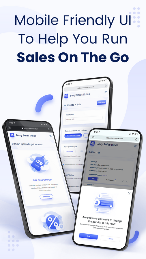 Mobile Friendly UI To Help You Run Sales On The Go