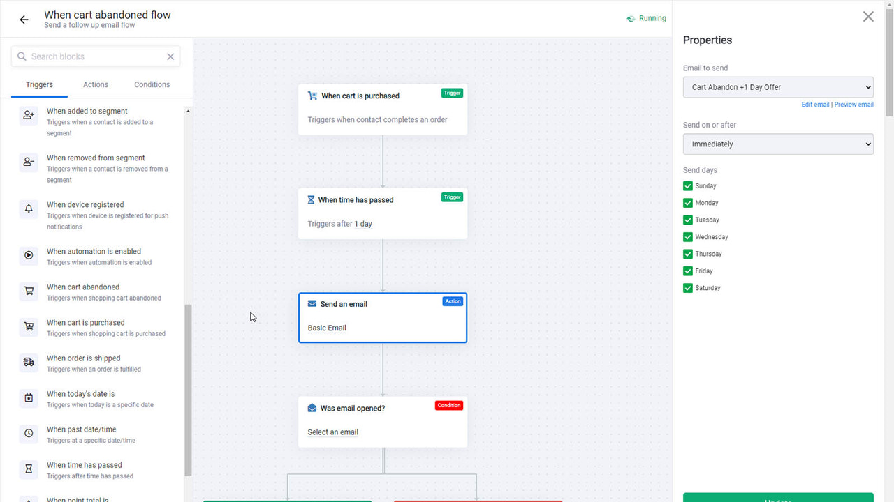 Automate cart abandons, welcomes, and more