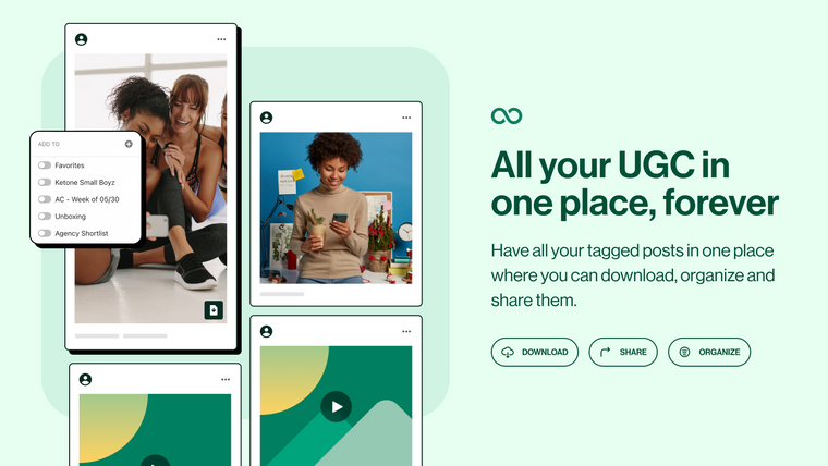 Archive Instagram & TikTok UGC Screenshot