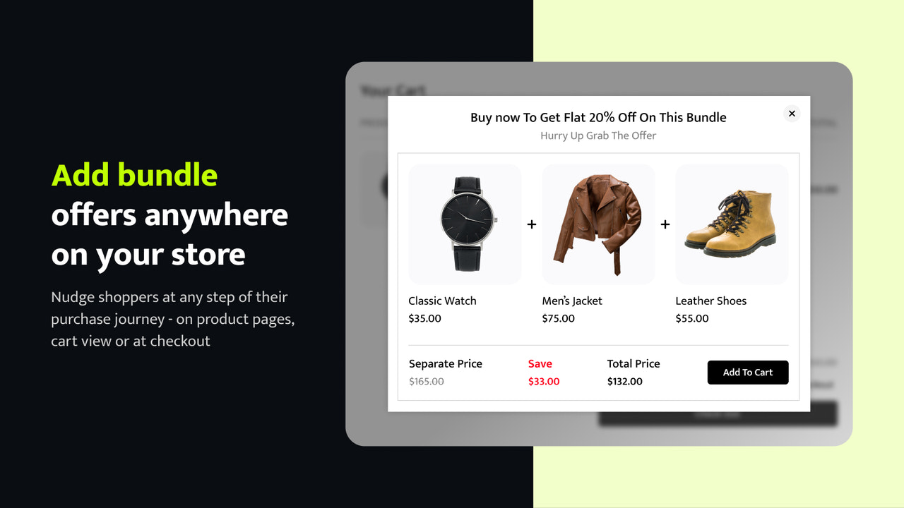 Measure analysis to increase store sales using bundles