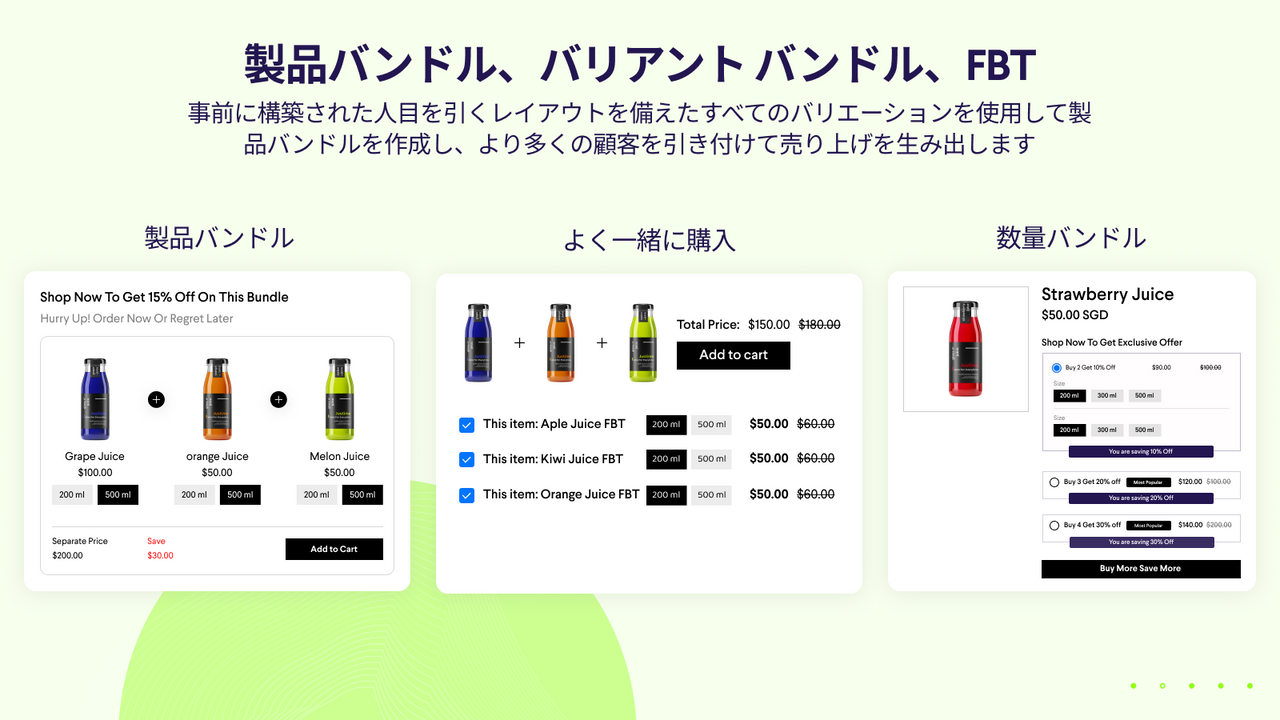 製品バンドル、バリアント バンドル、FBT