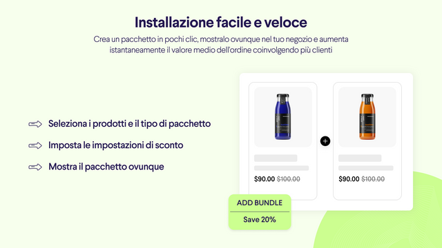 Installazione facile e veloce