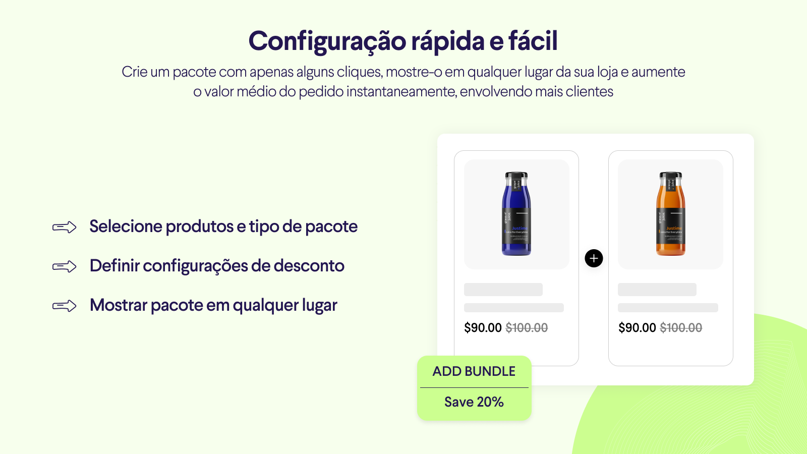 Configuração rápida e fácil