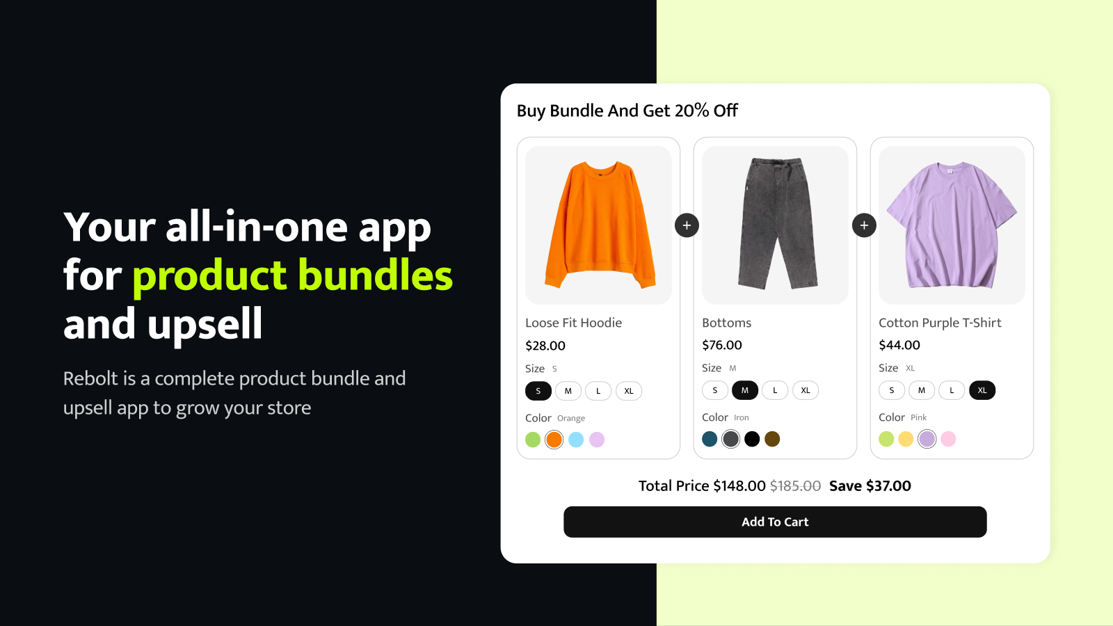 Add product bundles, quantity discount, an more Shopify bundles