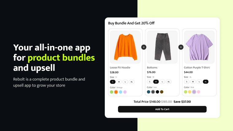 Rebolt ‑ Bundle Products Screenshot