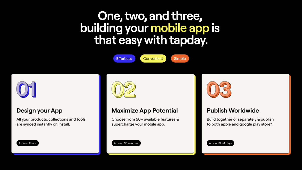 Responsive mobile app builder