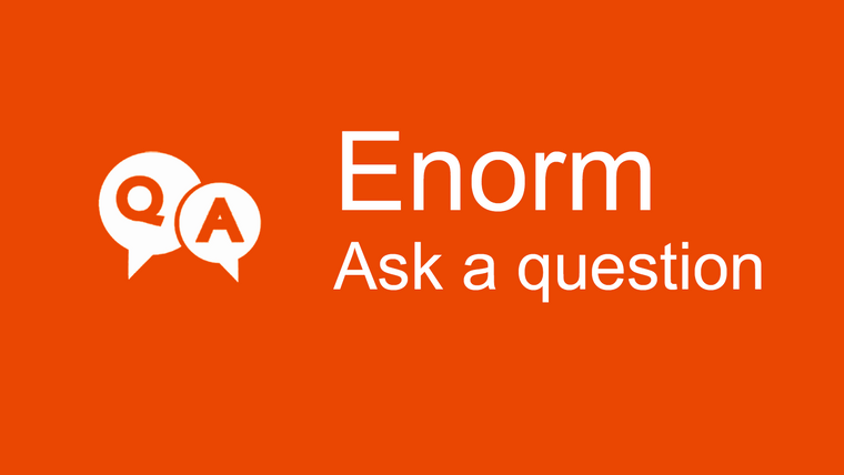 Enorm Ask a question Screenshot