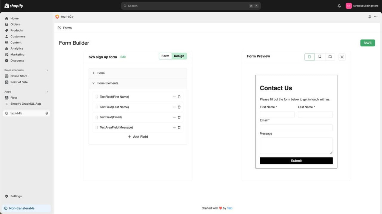 Form element customisation