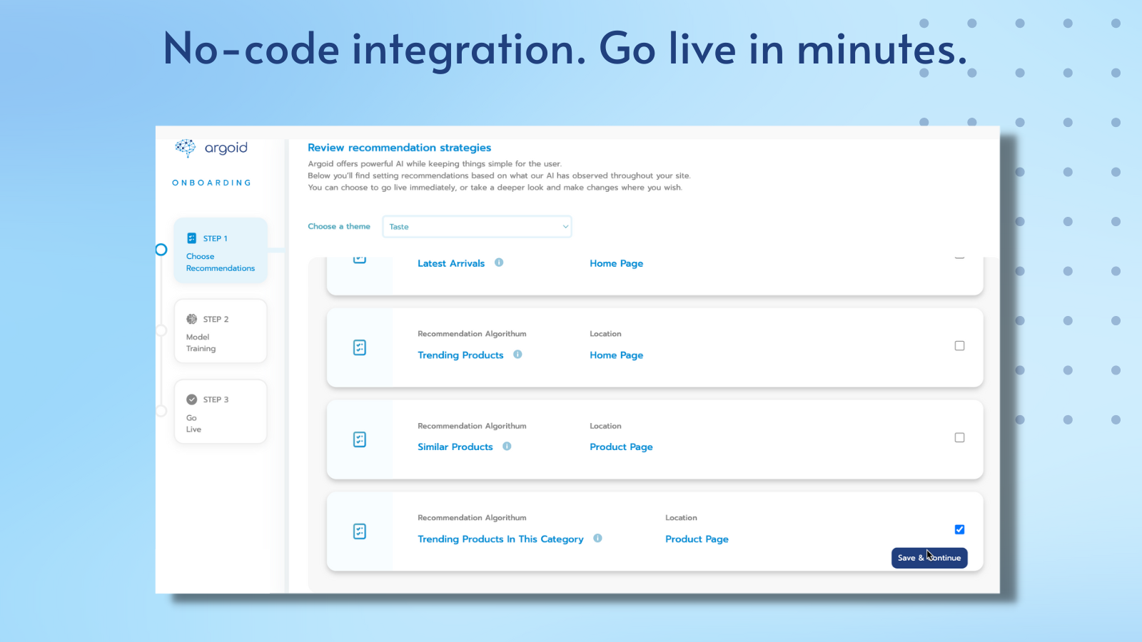 No-code integratie