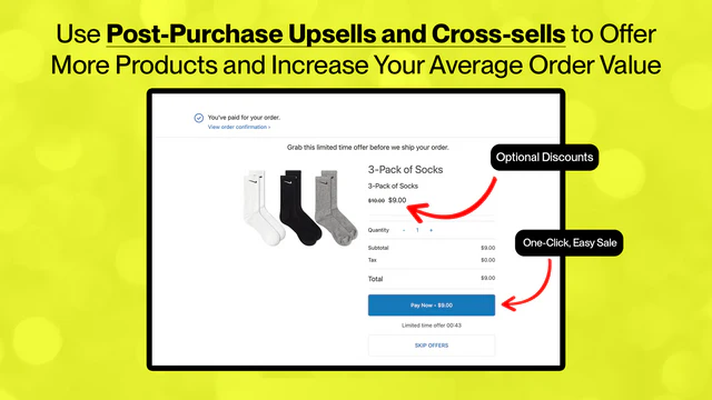 post køb upsell og cross-sell med orderbump