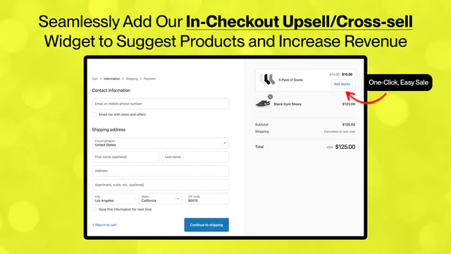 upsell, cross-sell, cross sell, i kurv upsell, checkout upsell