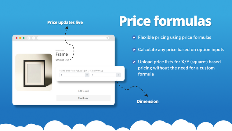 LPO Live Product Options Screenshot