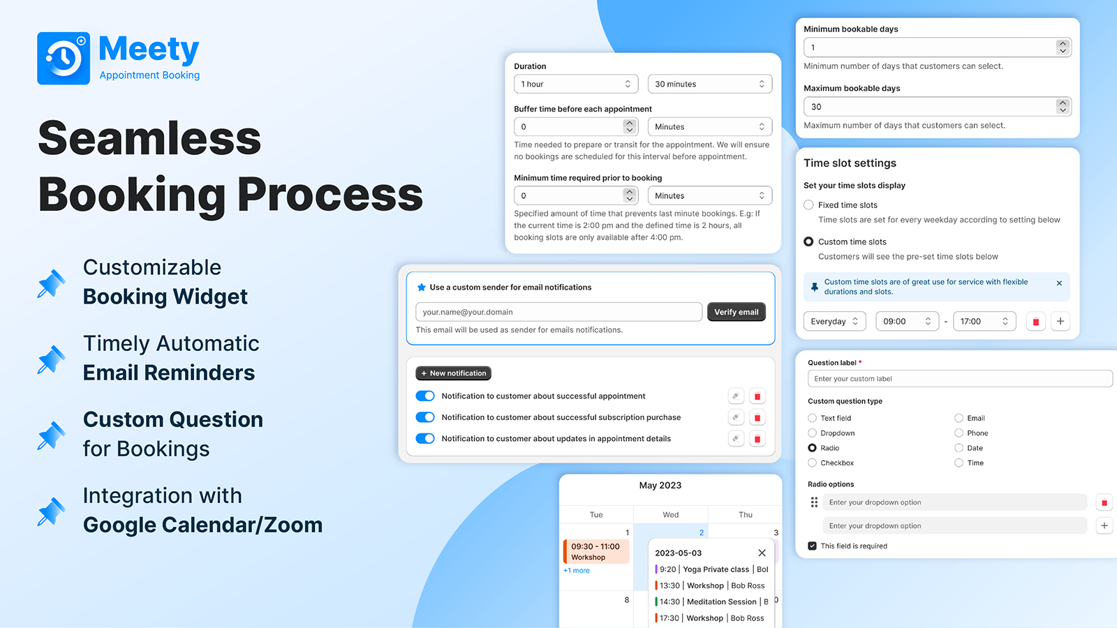 Meety: Appointment Booking Screenshot