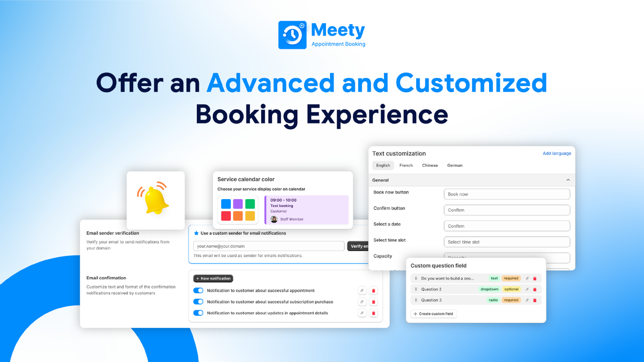 Offer an advanced and customized booking experience
