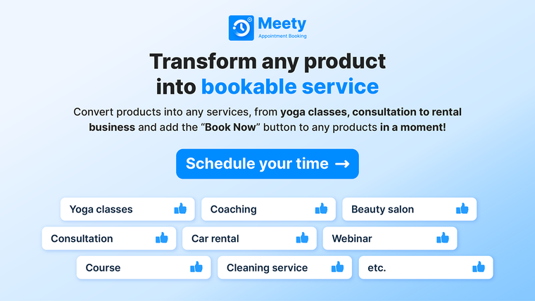 Meety: Appointment Booking Screenshot