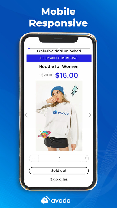 Mobile Responsive Upsell & cross sell