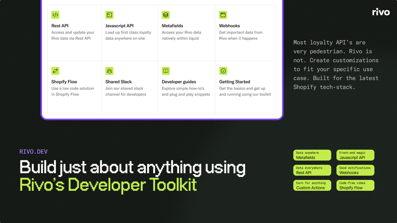 Rivo developer toolkit