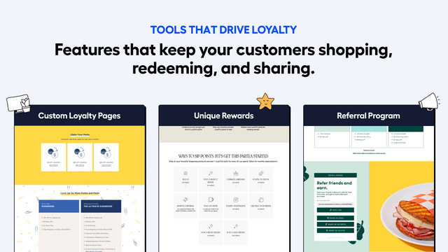 Get creative with our loyalty page builder