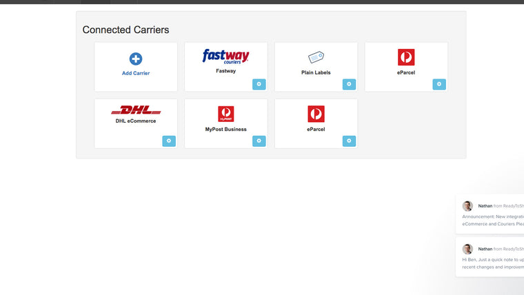ReadyToShip Shipping Labels Screenshot