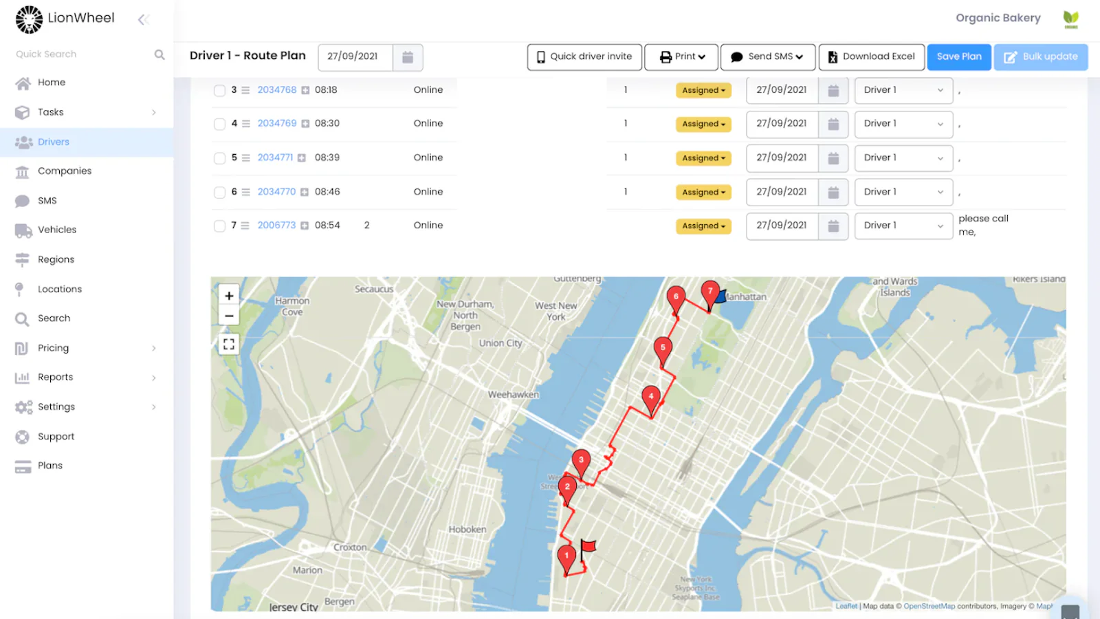 Route Planner for Local delivery