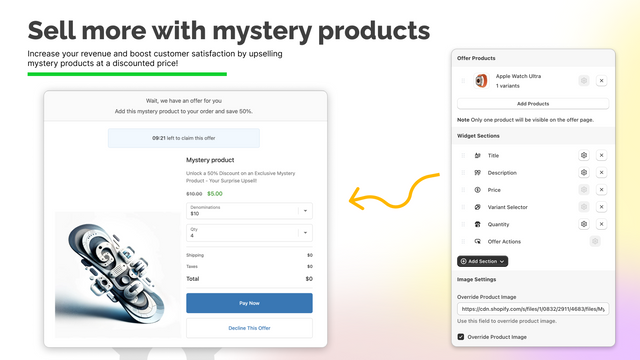 Upsell mysterieproducten