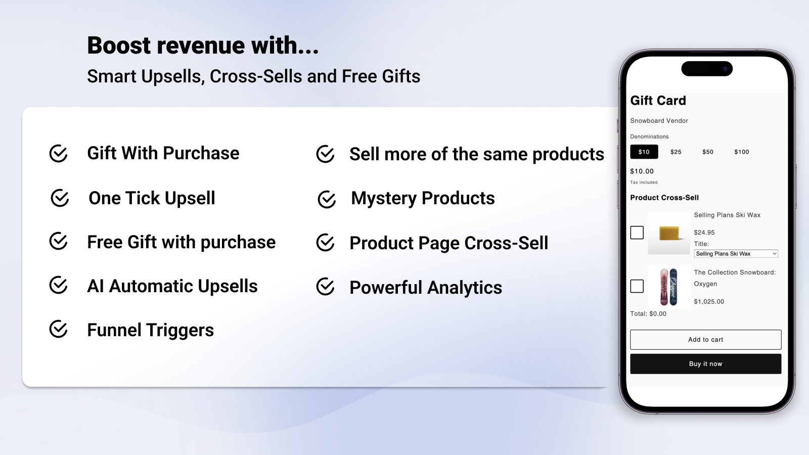 Post Purchase Upsells