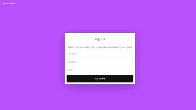 Customer register