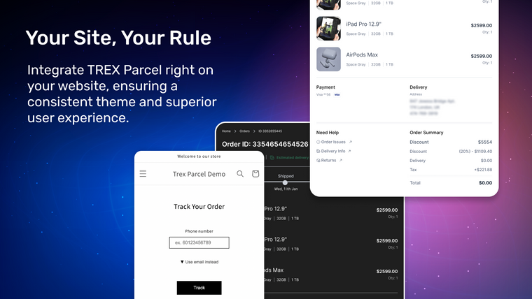 TREX Parcel Screenshot