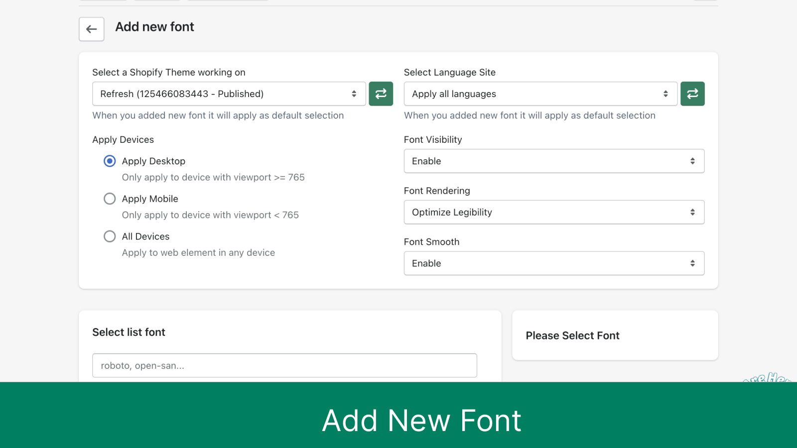 AZ: Google Font & Custom Fonts - Upload Google Font & Custom Fonts to