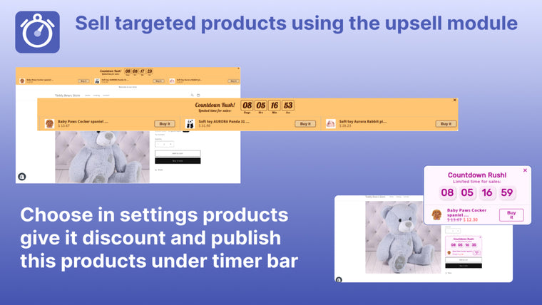 Sales Countdown Timer & Upsell Screenshot