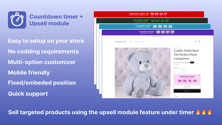 Sales Countdown Timer & Upsell Screenshot