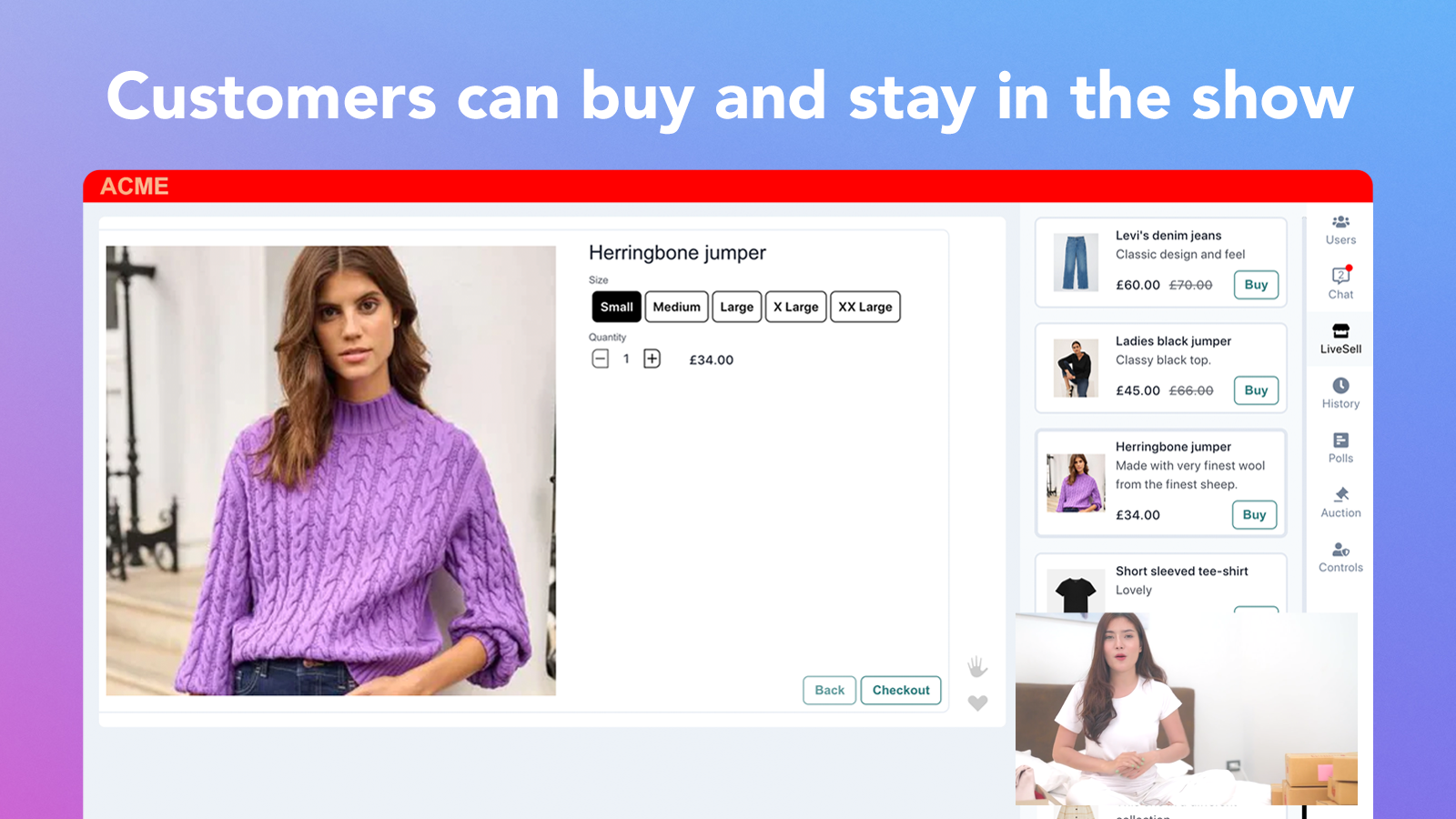 LiveSell, Live Video Shopping Screenshot