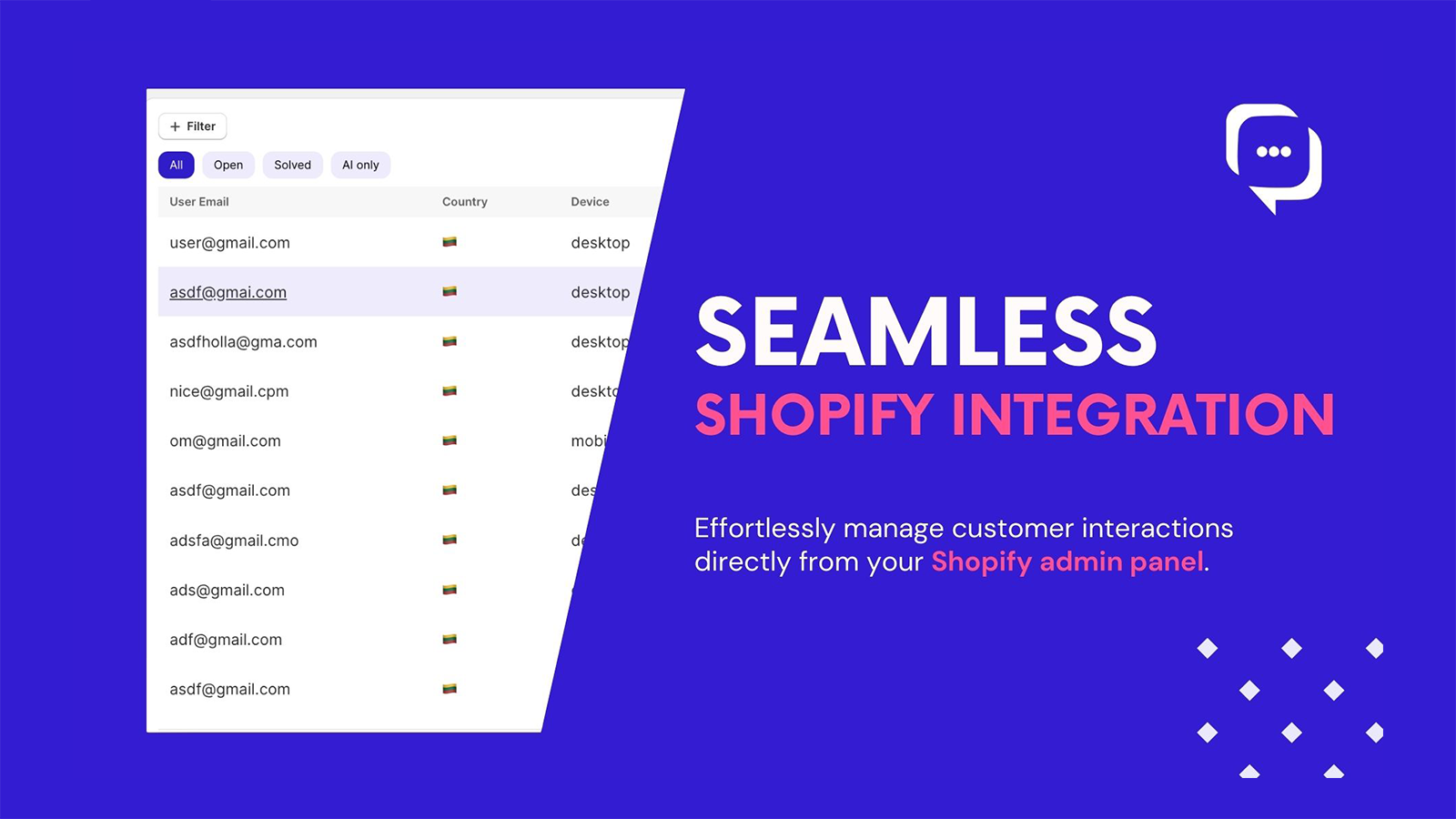 Kedra Chat Seamless Shopify Integration Banner