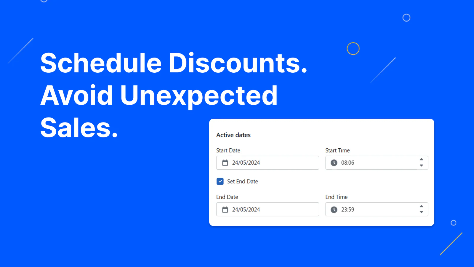 schedule bulk discounts