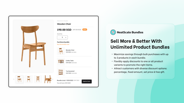 Sell more and better with unlimited product bundles