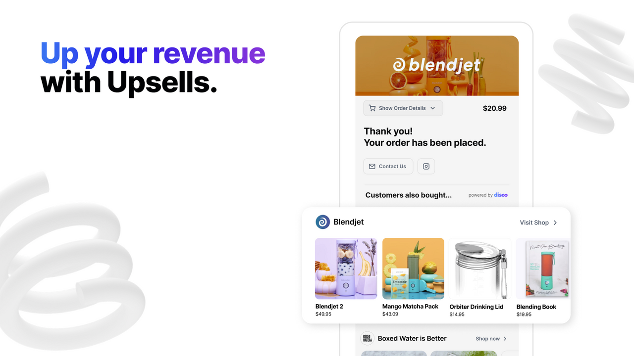 Augmentez vos revenus avec Upsells.