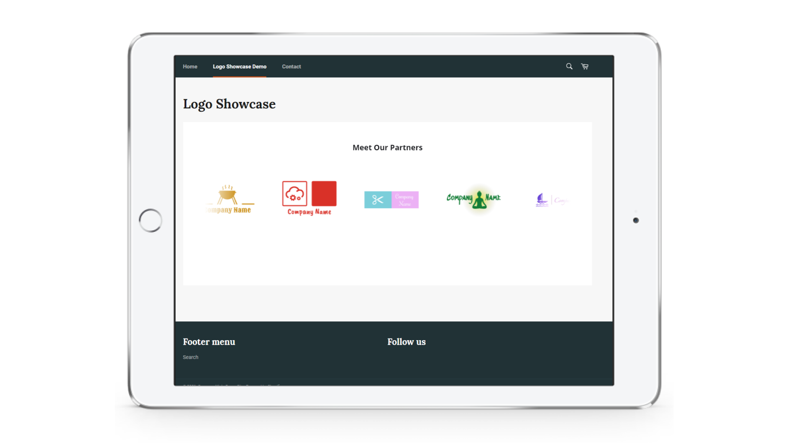 Logo Showcase on Store - Ipad