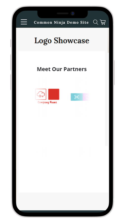 Logo Showcase on Store - Mobile Device