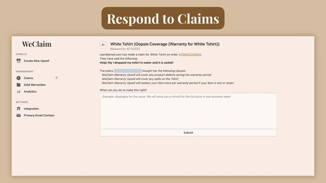 Respond to Claims