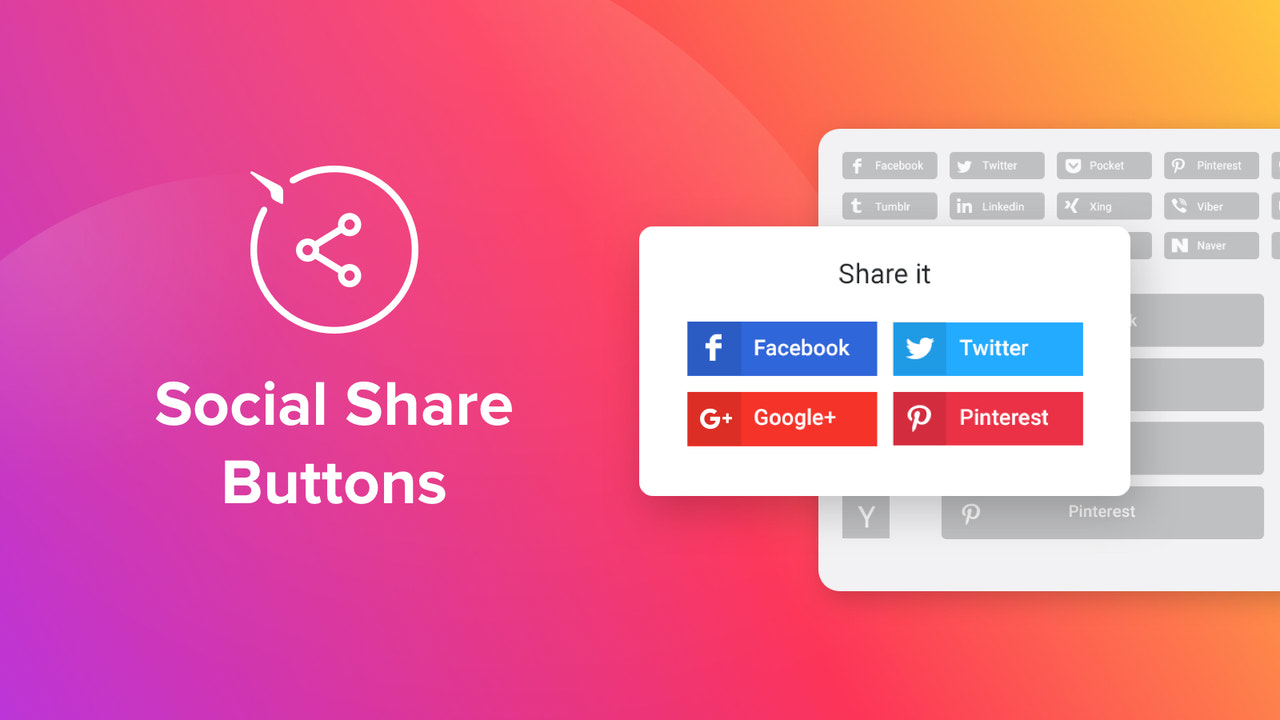 Elfsight Social Share Buttons Screenshot