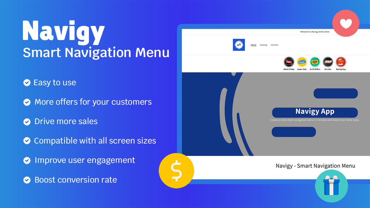 Navigy - Menu de Navigation Intelligent